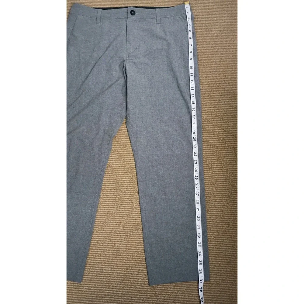 Vuori Aim V431 Pants Mens Chino Pants Sz  32x27 Gray  4  Way Stretch Slim Fit